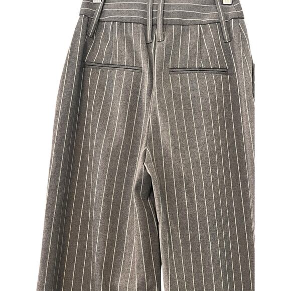 NOT FOR SALE Helsa Pinstripe Cuffed Trousers Pants •• Grey $298 Reformation Fr - Picture 10 of 16